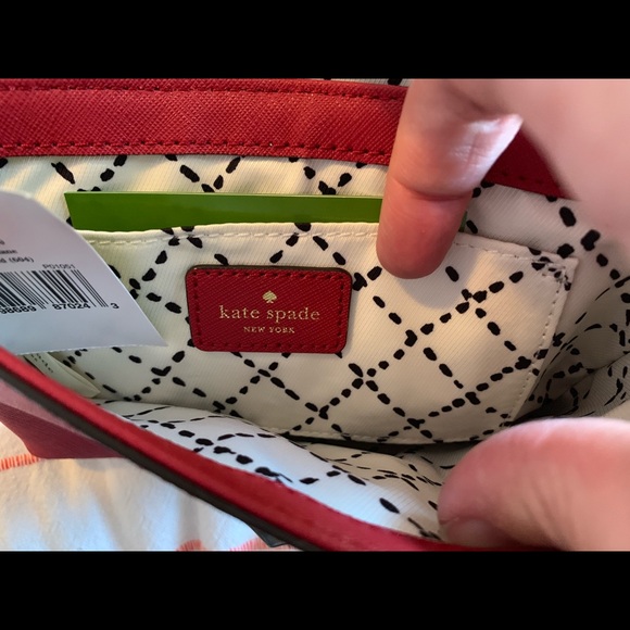 Kate Spade NWT “sally” cross body bag - red - Picture 3 of 8